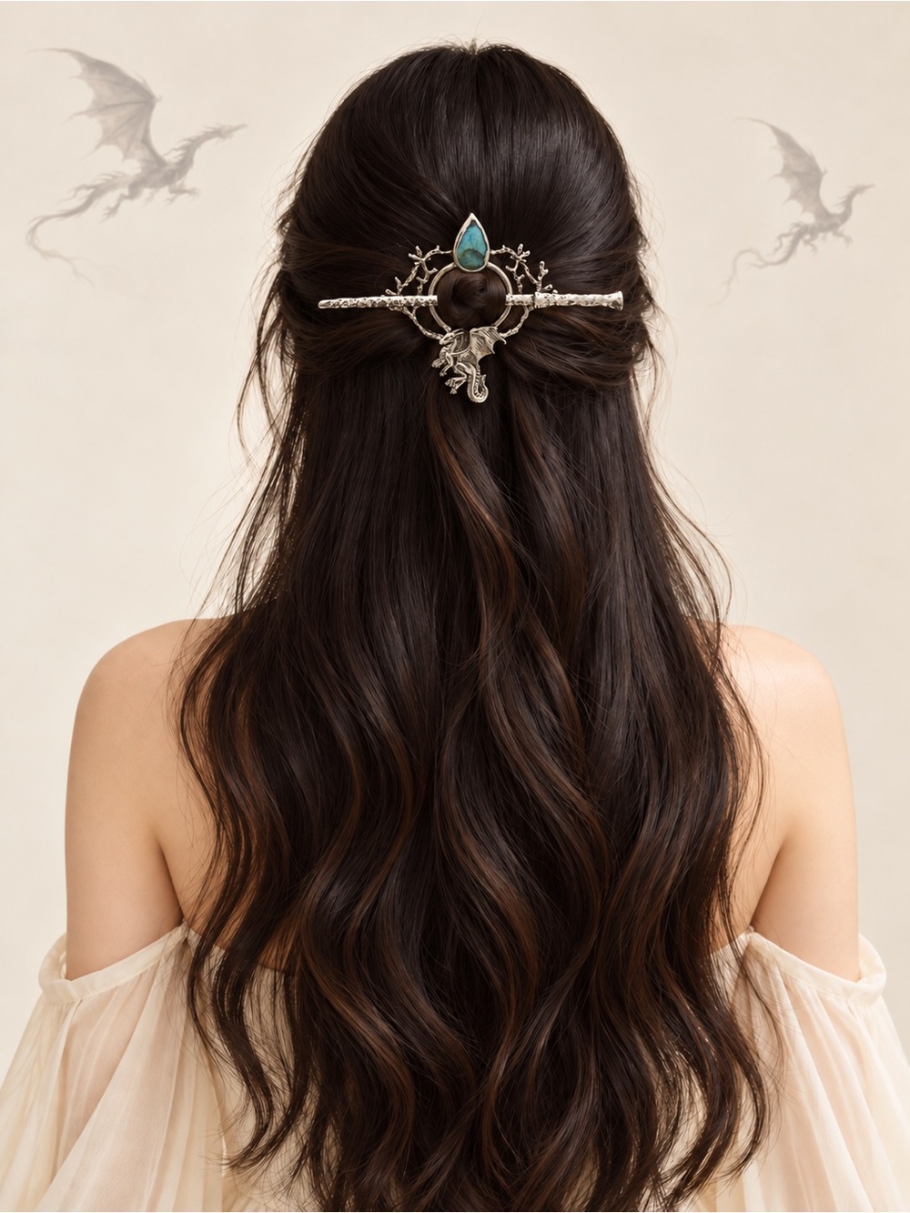 Vintage Dragon Witchcraft Hair Pin